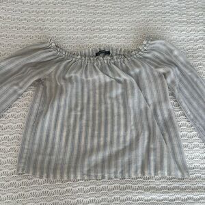 Striped blue Women's Top